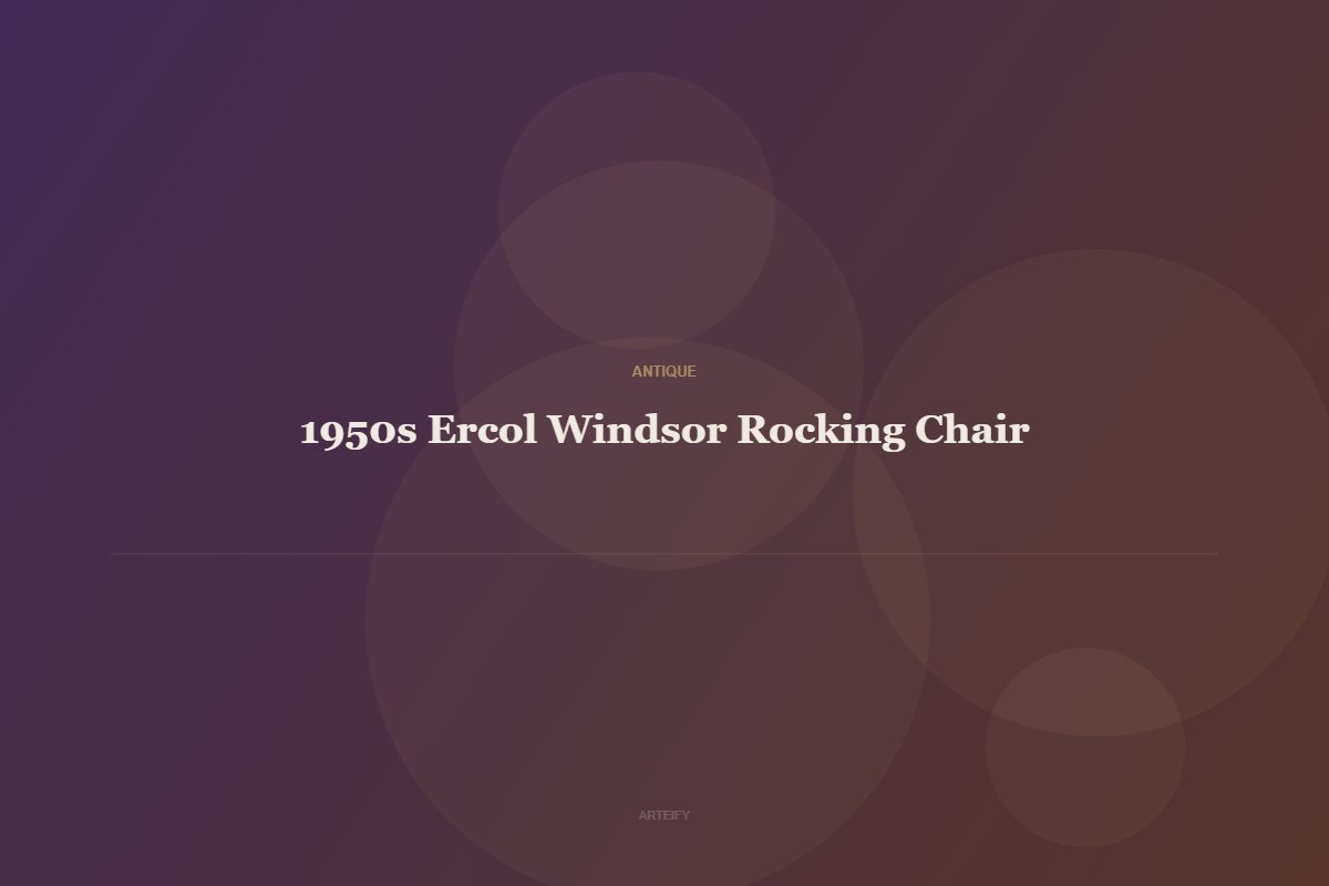 1950s Ercol Windsor Rocking Chair