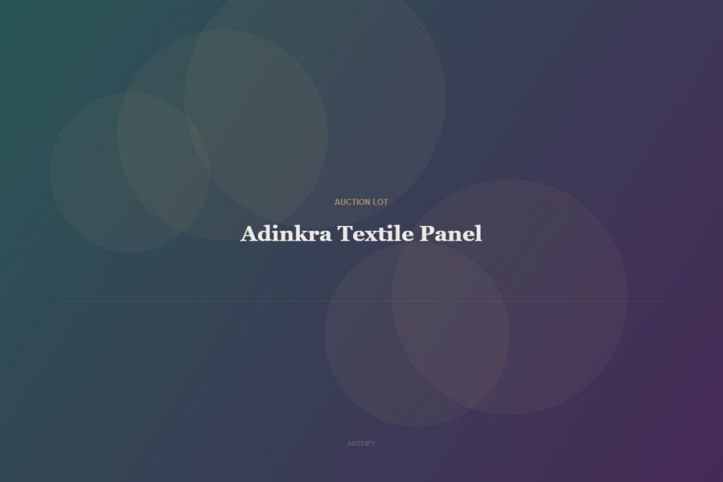 Adinkra Textile Panel