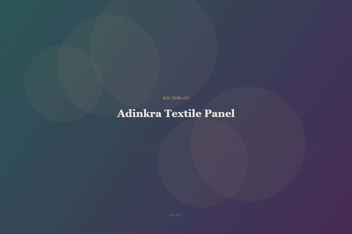 Adinkra Textile Panel