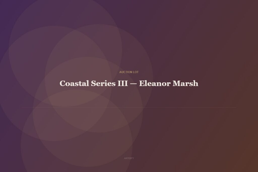 Coastal Series III — Eleanor Marsh