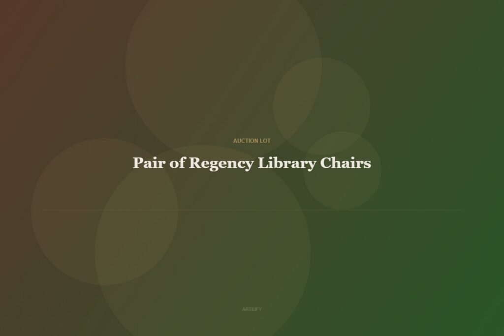 Pair of Regency Library Chairs