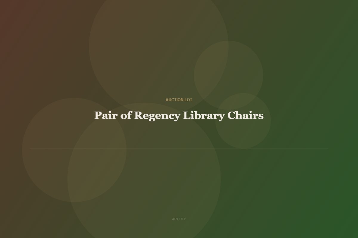 Pair of Regency Library Chairs