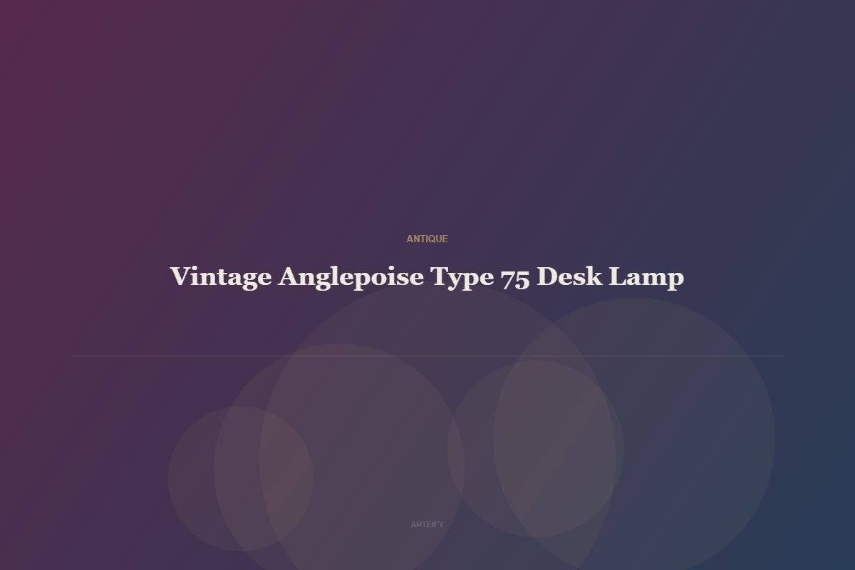 Vintage Anglepoise Type 75 Desk Lamp