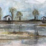 Abstract Art of the Beautiful Landscape, Original Art on Canvas