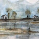 Abstract Art of the Beautiful Landscape, Original Art on Canvas